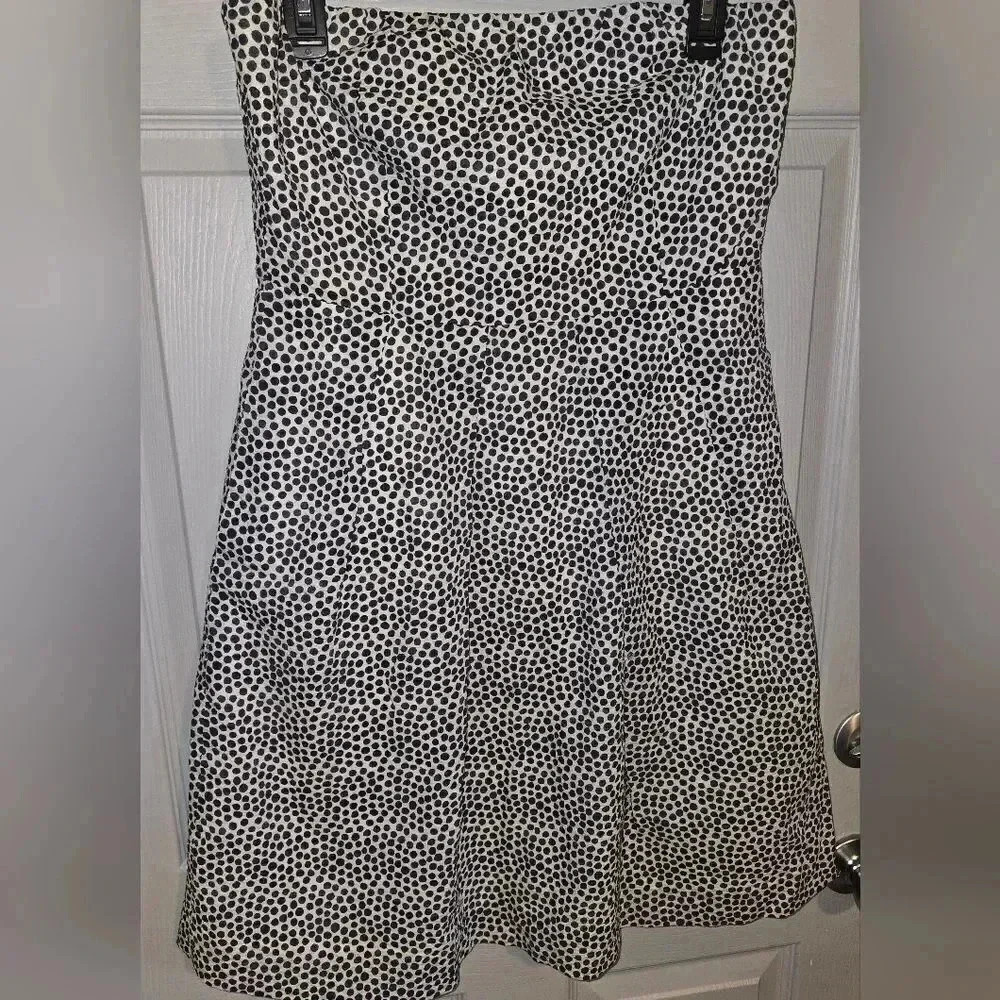 NWT J.CREW J CREW Cotton Strapless Dress w/ Pockets Fit & Flare Women's 10 or L - Picture 4 of 11